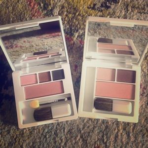 Two Clinique palettes - eyeshadow and blush!